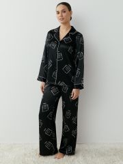 487408 Omsa Пижама Nero/Multicolor (Мультиколор)