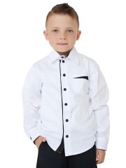 033 ш23-1 BATIK Рубашка Белый