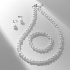 127509 Набор 3 предмета: серьги, бусы, браслет 