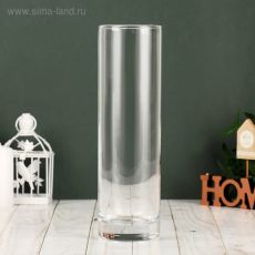 166800 Ваза Флора d-7.5см; h=26,5 см (толщина стекла 2,2 мм) прозрачная Paşabahçe