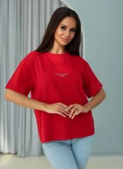 112 (965) Женская футболка CRACPOT Красный