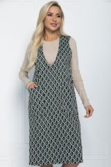 П11214 LT Collection Сарафан темно-зеленый