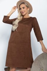 П11266 Платье LADY TAIGA Коричневое