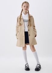 SL5808051306 бежевый Плащ для девочек Sela