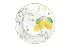 Тарелка закусочная, 19 см, фарфор P, белая, Цветы и лимоны, Fleurs et Citrons, 62844