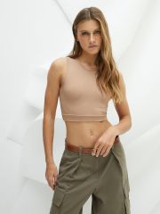 BMi_F 1141_01CE Кроп Топ (на широких бретелях) Minimi Топ Beige (Бежевый)