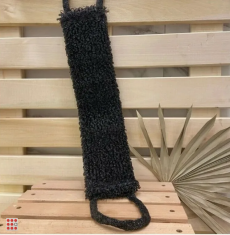 Мочалка пропиленовая кругловязанная Черная