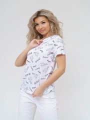 НФ-00024086 Текс-плюс Футболка Белый, черный