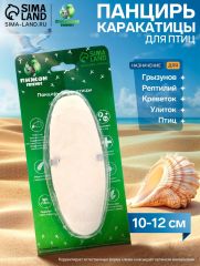 Панцирь каракатицы для птиц 10-12 см, белый
