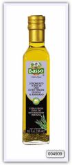 Масло Basso оливковое нерафинированное высшего качества, ароматизированное (розмарин) 250 мл