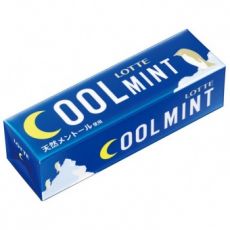 148552 Lotte Cool Mint Жевательная резинка Прохладная освежающая мята 9 пластинок