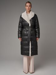 81913zm черный Пуховик женский HOOPS
