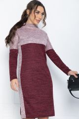 П12071 LT Collection Платье бордово-розовый