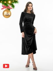 332569 Апрель Платье черный
