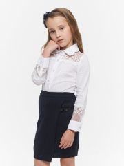 Юбка для девочек 183-7118 т.синий VAY