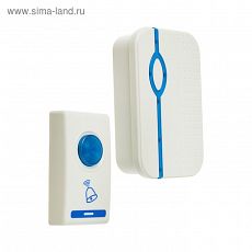 2862995 Беспроводной дверной звонок LuazON LZDV-28, Премиум, база от 2 АА, 1 кнопка от LR23A