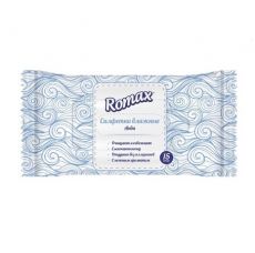99864   Romax. Салфетки влажные с ароматом Аква, 15шт