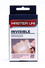 Лейкопластырь бактерицидный INVISIBLE на прозрачной полимерной основе 20 шт. 2198216