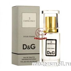 Мини тестер супер-стойкий 30 ml Dolce & Gabbana 3 L