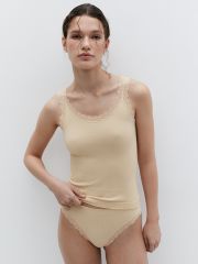 Minimi Майка Mi 1321S French Chic Майка (майка на широких бретелях), PA Beige (Бежевый)