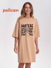PFDT6952 PELICAN Платье Песочный