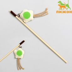 Дразнилка-удочка из эко-материалов «Звезда с перьями»