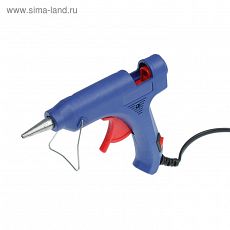 4365664 Клеевой пистолет TUNDRA, 20 Вт, 220 В, выключатель, индикатор, антикапля, шнур 1.2 м, 7 мм