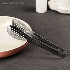 4589726 Щипцы кухонные с перфорацией, 201 сталь, 18 см