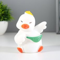 Фигурка светящаяся RISALUX «Танцор утка», LED-ночник, 1 Вт, 3×LR44, белый, 5×8×11 см