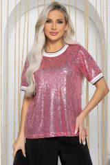 480874 LT Collection Блуза розовый