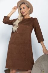 П11266 LT Collection Платье коричневый