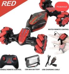 Машинка перевертыш Weishengda RC Stunt Car Red 42 см муз/свет вращение 360. движение боком. управлен