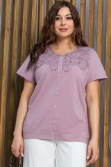 527667 LT Collection Блуза пыльной розы