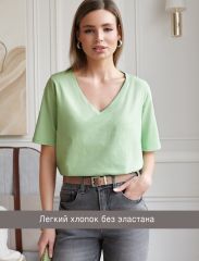 549324 VILATTE Футболка фисташковый