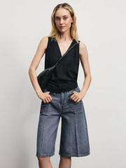 ZR2506092306-107 брюки (бермуды) джинсовые женские светло-серый ZARINA