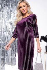 П7784 LT Collection Платье мерцающий аметист