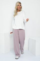 511416 LT Collection Костюм бело-лиловый