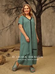 526859 DIMMA Платье Бирюзовый