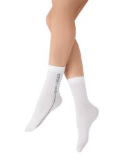 calz. HASHTAG 50 носки (с надписью) Minimi Носки Bianco (Белый)