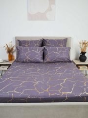 НФ-00080497 Текс-плюс Простыня Кракле, цвет серый 220x240 ЕВРО