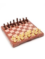 Шахматы магнитные 24×24 см, король h=4.9 см, пешка h=2.4 см