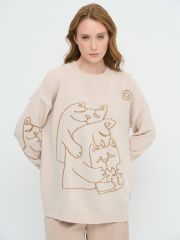 Джемпер женский 9242-94181 ваниль/карамельный кофе NEWVAY