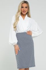 Ю12871-8М LT Collection Юбка сине-белый