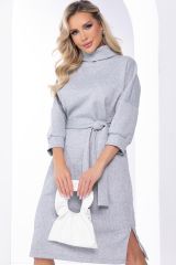 П8128 LT Collection Платье светло-серый
