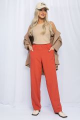 528653 LT Collection Брюки каштановый