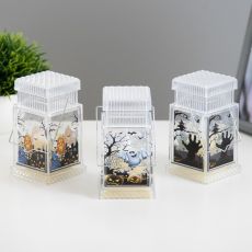 Фигурка светящаяся RISALUX «Хэллоуин», LED-ночник, 1 Вт, 3×LR44, 6×6×10.5 см, МИКС