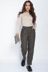 Б11322 LT Collection Брюки серо-коричневый