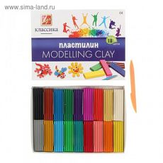 1026950 Пластилин 18 цветов 360г