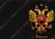 Двуглавый орел на черном поле