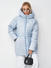 83920z серо-голубой Пуховик женский HOOPS